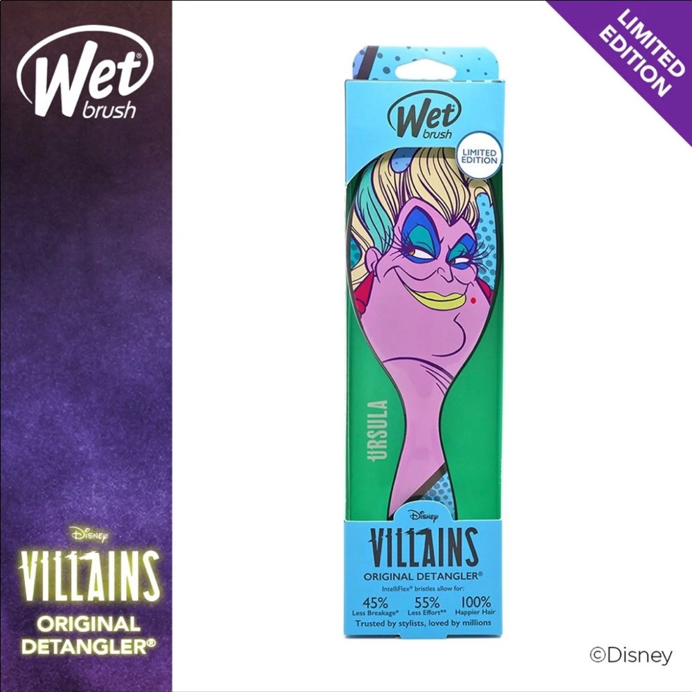 Ursula Wet Brush Original Detangler Disney Villains Brush Little Mermaid